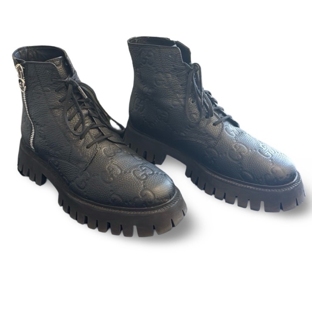 Gucci GG leather boot ' 699584-AACJC-1000